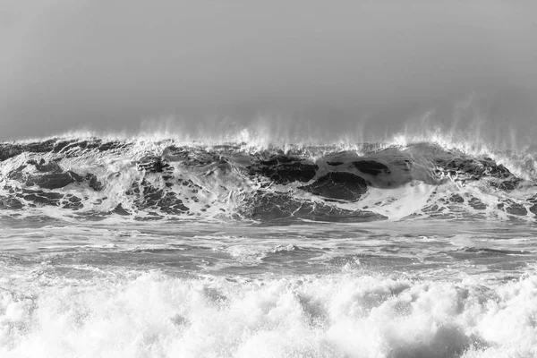 Wave Power Preto Branco Perigo — Fotografia de Stock