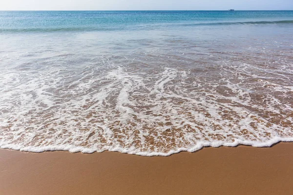 Plaży linii brzegowej fala umyć Ocean Horizon — Zdjęcie stockowe