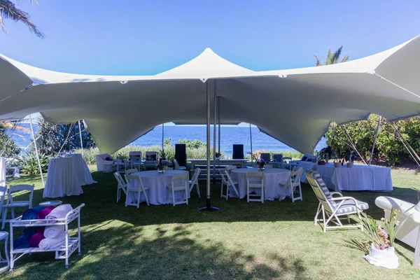 Tent Bedouin Wedding Ocean Venue Landscape — Stock Photo, Image