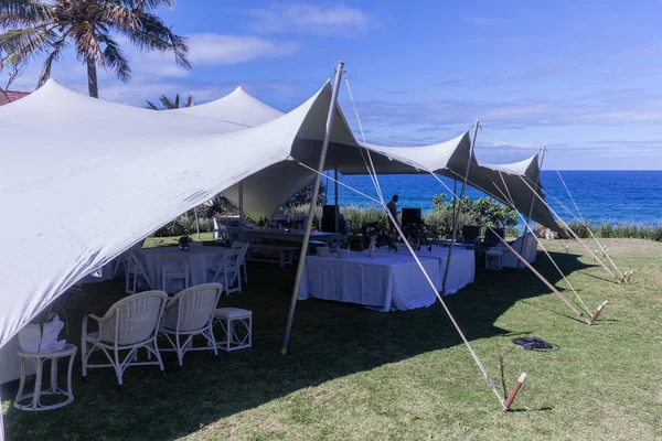 Tent Bedouin Wedding Ocean Venue Landscape — Stock Photo, Image