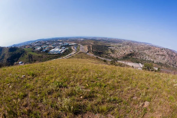 Birds Eye Highway Road Industrial  Landscape — Stock Photo, Image