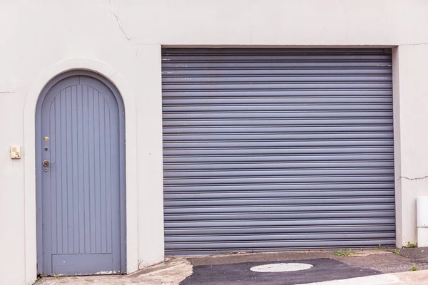 Garage Visitor Doors Entrance — Stock Photo, Image