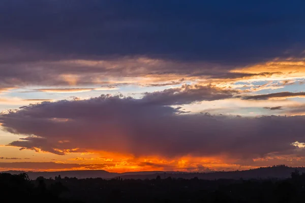 Scenic Sundown Sky Clouds Landscape — Stock Photo, Image