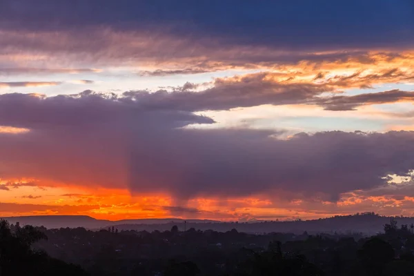 Scenic Sundown Sky Clouds Landscape — Stock Photo, Image