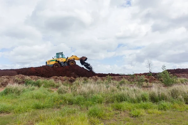 Máquina de carga de terraplenagem construção — Fotografia de Stock