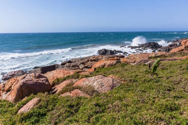 Rocky Ocean Coastline Vintage — Stock Photo, Image