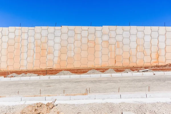 Construção Paredes de concreto — Fotografia de Stock