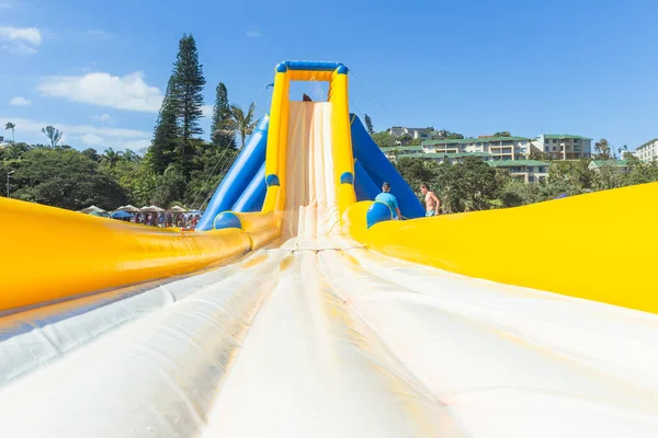 Beach Holidays High Water Slide Rides — Stock Photo, Image