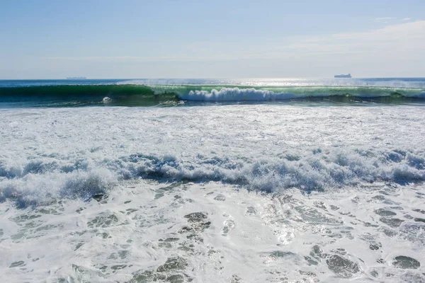 Wellen Ozean Horizont Schiffe — Stockfoto