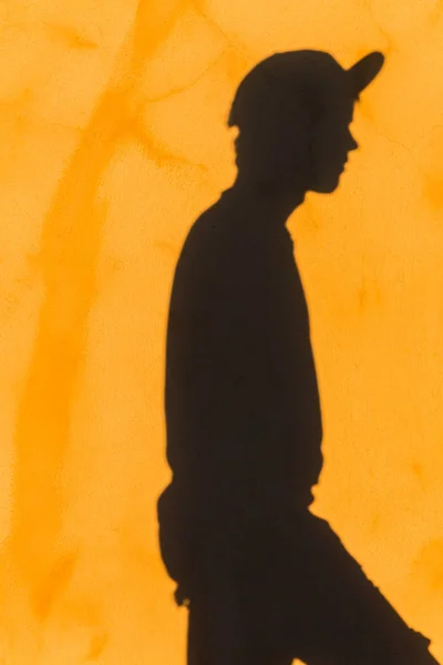 Teenager Shadow Wall Abstract — Stock Photo, Image