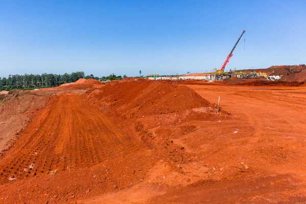 Construção Terrenos Habitação Projetos Paisagem — Fotografia de Stock