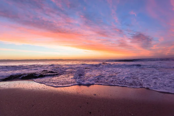 Dawn Cênico Céu Nuvens Paisagem Praia — Fotografia de Stock