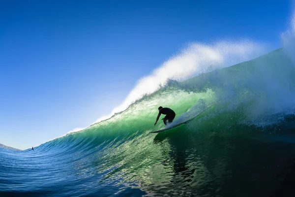 Surf Surfer Tube Ride Foto da água — Fotografia de Stock