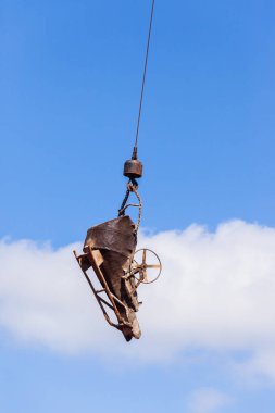 İnşaat beton dökme kova asılı