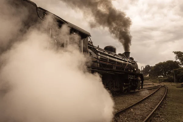 Steam Train Closeup Exhausts — Stock Photo, Image