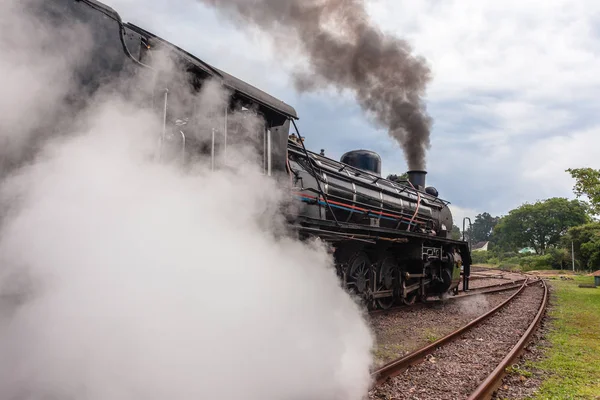 Steam Train Closeup Exhausts — Stock Photo, Image