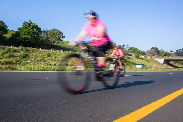 Cycling Road Motion Speed Blur — Stock Photo, Image