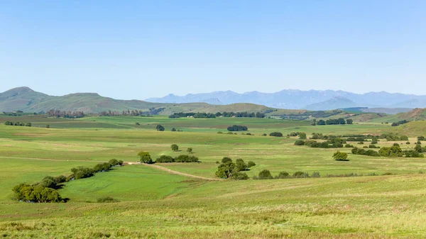 Summer Farmlands Rural Mountains Landscape — Stock Photo, Image