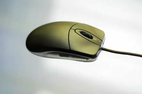 Mouse Del Computer Sfondo Nero — Foto Stock