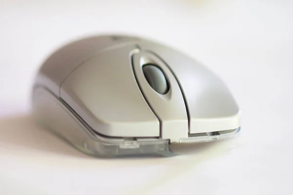 Mouse Del Computer Cliccando Dispositivo Elettronico — Foto Stock