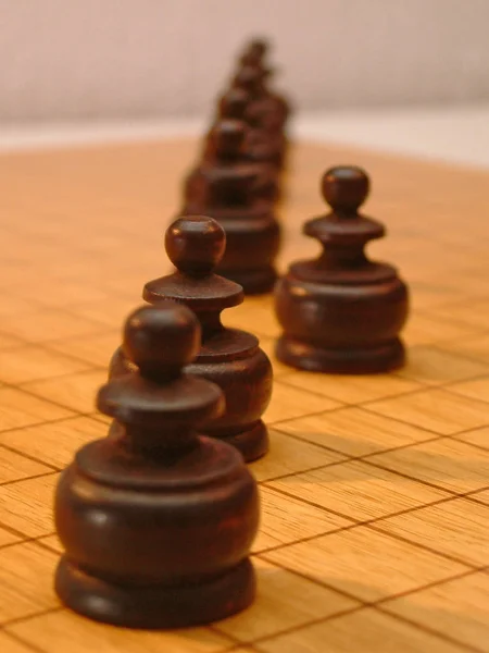 Schaakbordwedstrijd — Stockfoto