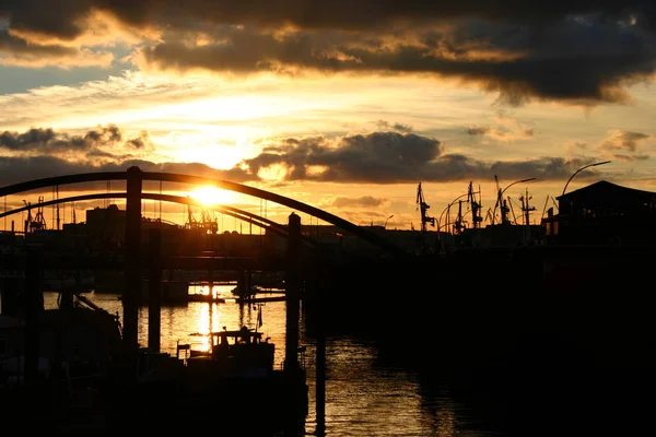 Гамбург Велике Портове Місто Півночі Німеччини — стокове фото