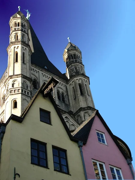 Vista Panorâmica Igreja Detalhes Arquitetura — Fotografia de Stock
