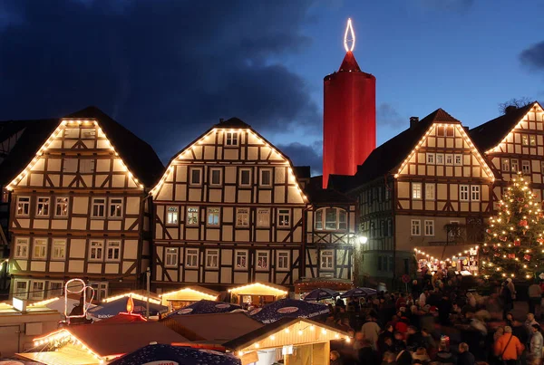 Zie Deel Deze Kaars Eigenlijk Een Toren Die Omgeven Door — Stockfoto