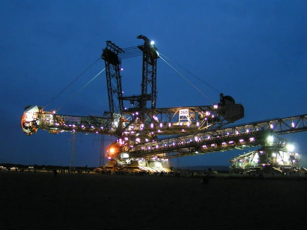 Excavator Transport A61 2004 — Stock Photo, Image