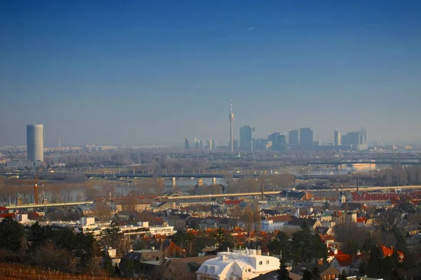 Vue Panoramique Sur Majestueuse Ville Urbaine — Photo