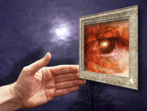 Picture Fire Eye — Stock Photo, Image