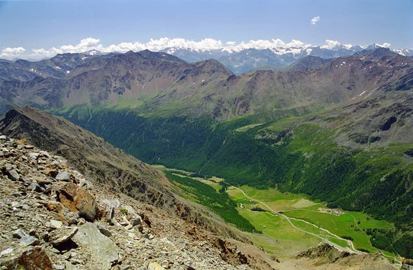 Θέα Προς Ortler Ιούλιος 2003 — Φωτογραφία Αρχείου