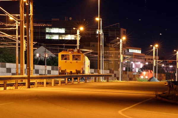 Bahnhofsgebäude Bei Nacht Canon Eos 10D — Stockfoto