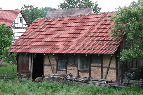 Eine Alte Scheune Eichsfeld — Stockfoto