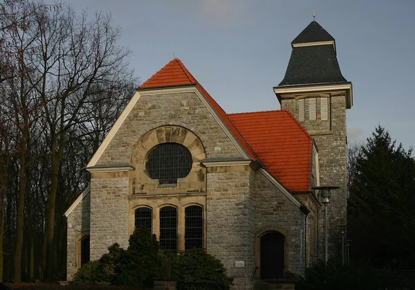 Idag Var Jag Gång Hochdahl Och Såg Där Denna Kyrka — Stockfoto