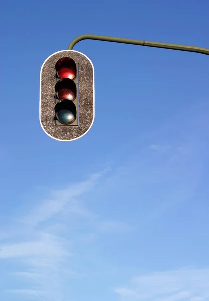 Caddedeki Trafik Işıkları — Stok fotoğraf