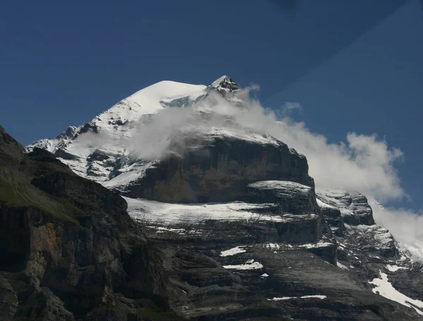 Fotografiert Aus Dem Helikopter Urlaub 2004 Der Schweiz — Stockfoto