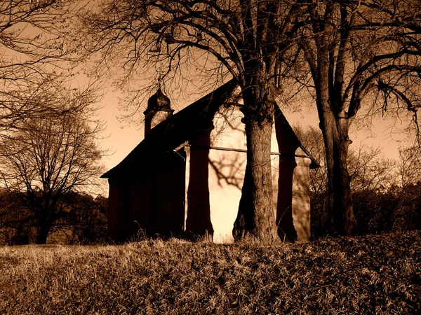 Das Andere Foto Von Meiner Dorfkapelle Gut Gefallen Ist Zeige — Stockfoto
