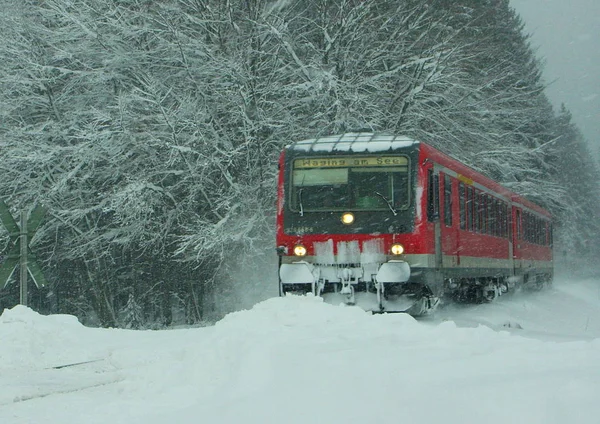 Tren Desierto Nieve — Foto de Stock
