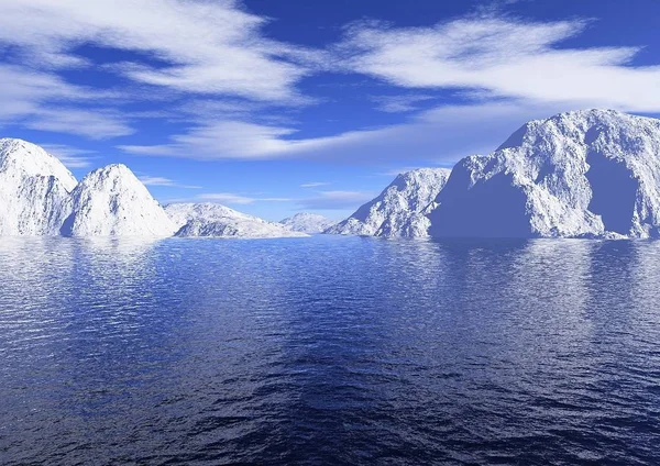 Antarktika Buzulu Kuzey Kutbu — Stok fotoğraf