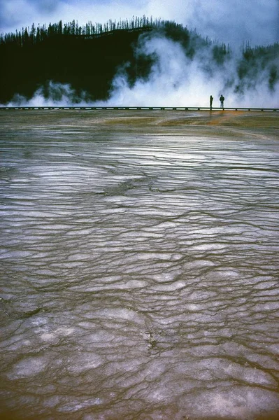 1989 Yılının Mayıs Ayında Yellowstone Ulusal Parkı Nda Kurulmuş Arka — Stok fotoğraf