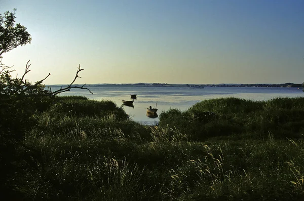 Vista Del Barco Pesca Orilla — Foto de Stock