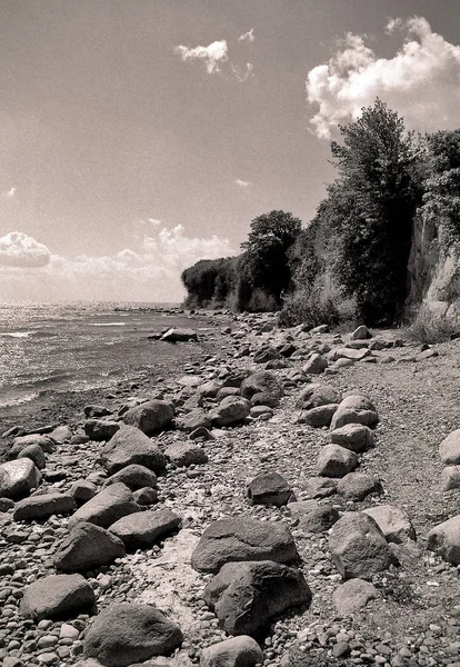 Pohled Krásné Pobřeží Moře — Stock fotografie