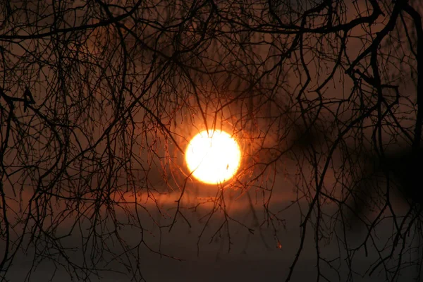 Сегодня Пошел Вечер Нами Солнце — стоковое фото