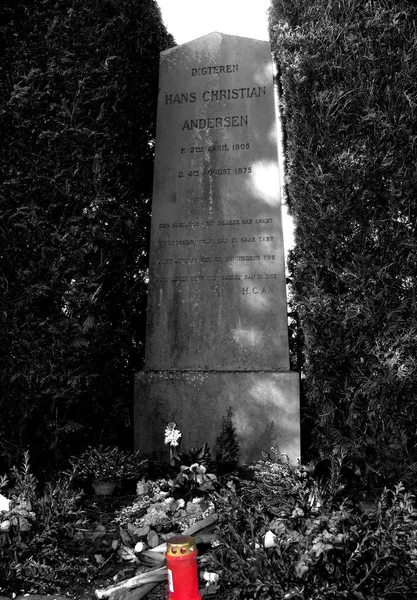 Grave Hans Christian Andersen Assis Kirkegard Copenhagen Year 2005 Hans — Stock Photo, Image