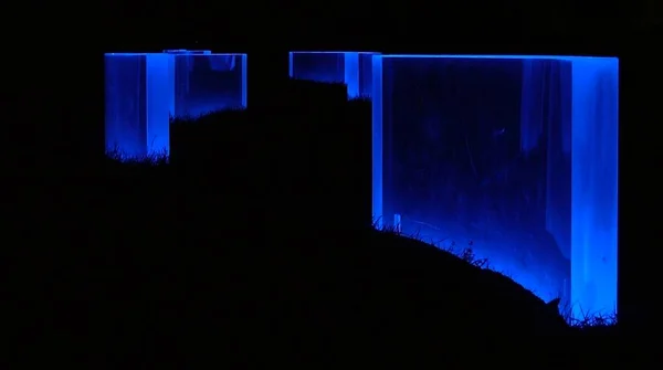 Blå Konst Natten — Stockfoto