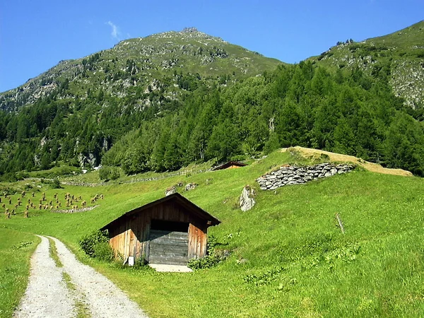 Nyílás Alatti Hegyek Oetztal Ben — Stock Fotó