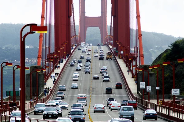 Forgalom Golden Gate Hídon 2005 Január Dinax — Stock Fotó