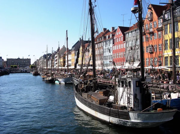 Nynhavn Most Beautiful Corner Copenhagen Ricoh 630Sec —  Fotos de Stock