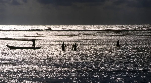 Pescadores Luz Manhã — Fotografia de Stock